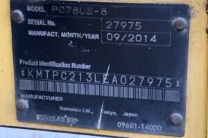 2014 Excavator KOMATSU PC78US-8