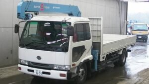 1995 Nissan UD Flat Body Crane Truck MK211HN 3.1 Ton