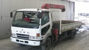 1999 Mitsubishi FIGHTER Flat Body Crane Truck FK71GJ 3 Ton