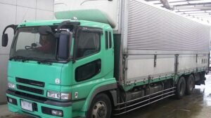 2003 Mitsubishi S GREAT Refrigerated wing Box Truck FV54JUZ 12 Ton