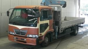 2003 Nissan CONDOR Flat Body Crane Truck KK-MK25A 2.75 Ton
