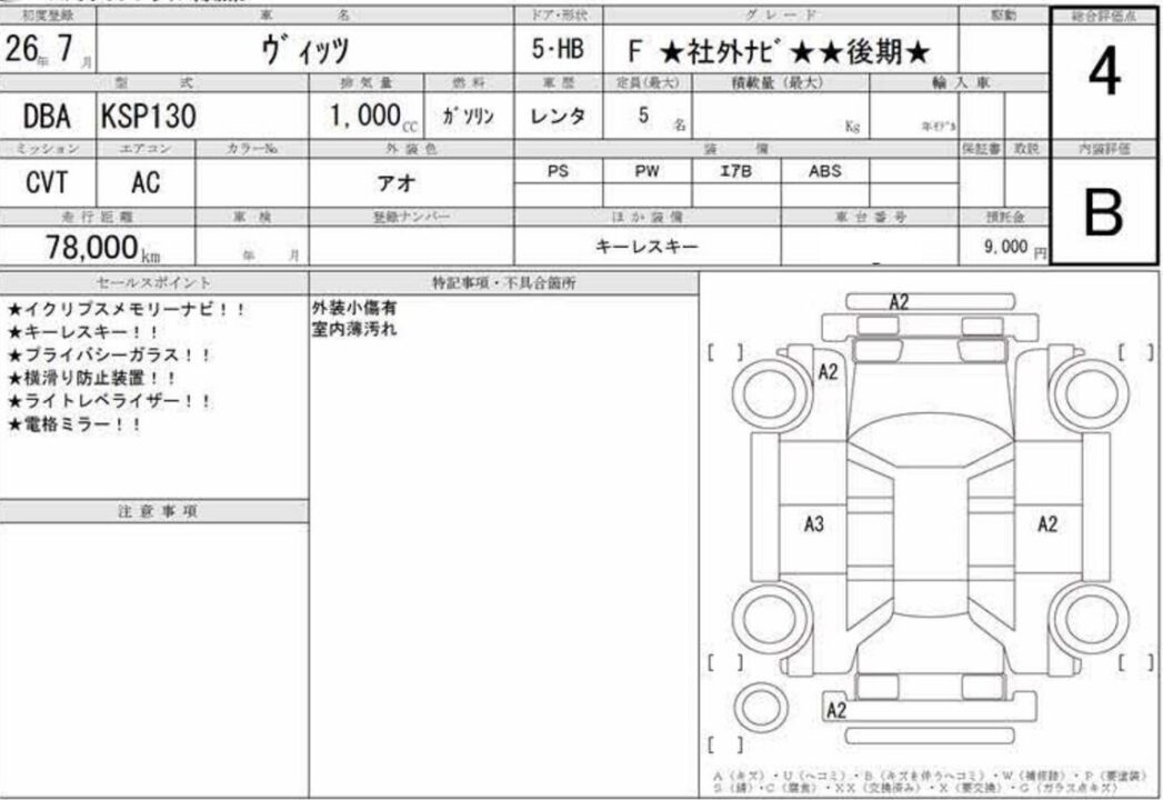 2014 Toyota Vitz KSP130 F - Image 11