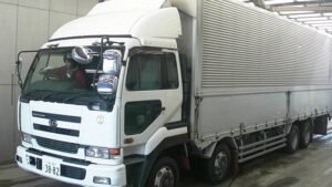 2003 Nissan BIGTHUMB Aluminum Wing Box Truck KL-CG48L 13.9 Ton