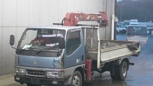2000 Mitsubishi CANTER Flat Body Crane Truck KK-FE53EEV 2 Ton