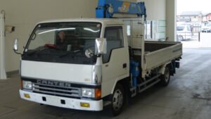 1993 Crane Truck Mitsubishi Fuso Canter U-FE437E