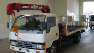 1990 Crane Truck Mitsubishi Fuso Canter U-FE437F