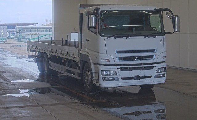 2015 Flat Body Truck Mitsubishi Fuso Super Great QPG-FU64VZ - Image 3