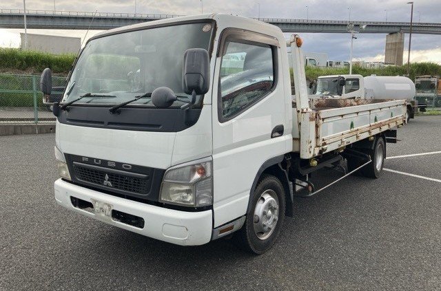 2009 Flat Body Truck Mitsubishi Fuso Canter PDG-FE83DN - Image 3
