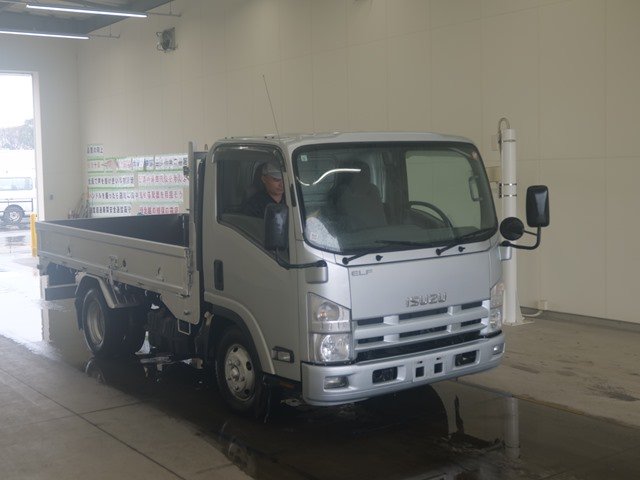 2010 Flat Body Truck Isuzu Elf BKG-NPR85AN - Image 3